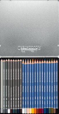 Umjetnički kpl za crtanje Cretacolor The aquarino paket 24 kom u metalnoj kutiji