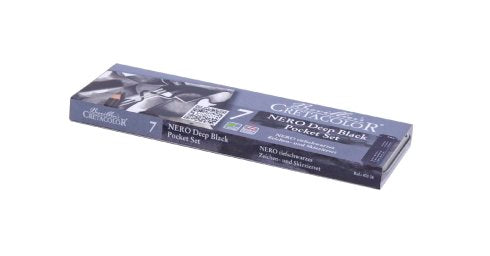 Umjetnički kpl za crtanje Cretacolor nero pocket 7 kom u metalnoj kutiji