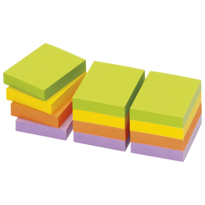 Samolepilni blok 40x50mm 12x100L Spring Global Notes 5653-76 neon sortiran