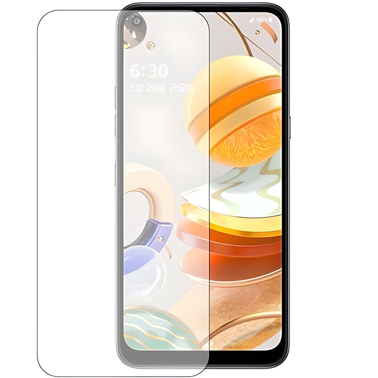 Premium kaljeno staklo 9H za LG Q61 - Prozirna KP18981