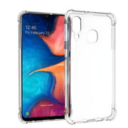 Silikonska futrola s ojačanim rubovima za Samsung Galaxy A20s - Prozirna KP23593