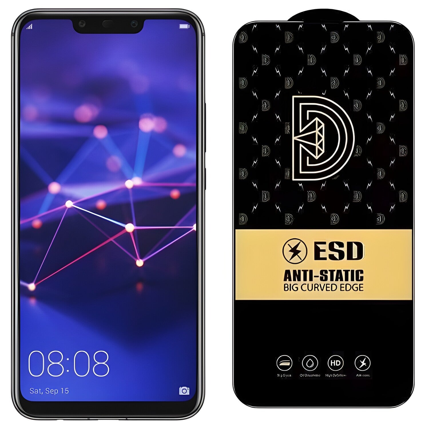 Diamond antistatičko kaljeno staklo za Huawei Mate 20 Lite/Nova 3i - Crna KP24213