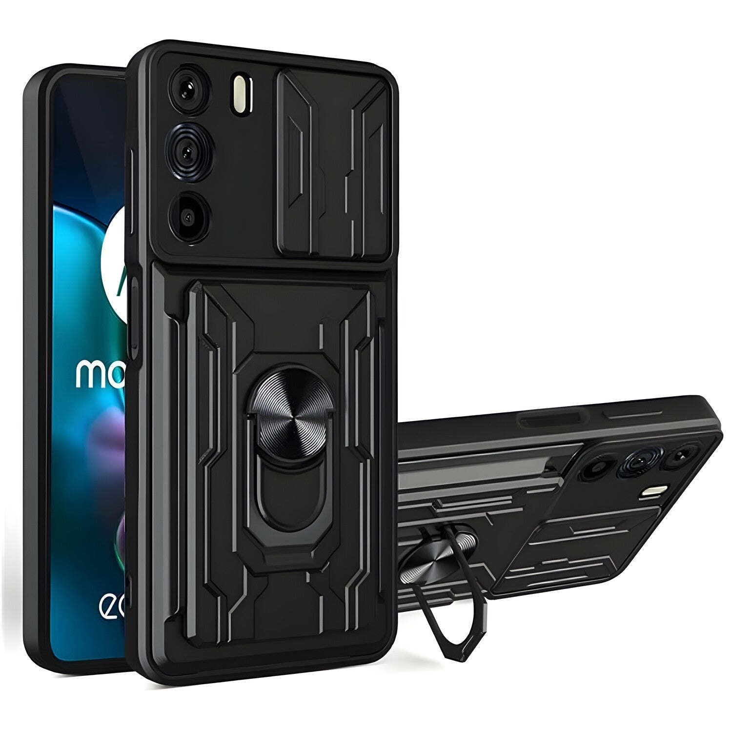 Hybrid Armor Camshield za Motorola Moto G62 - Crna KP24909