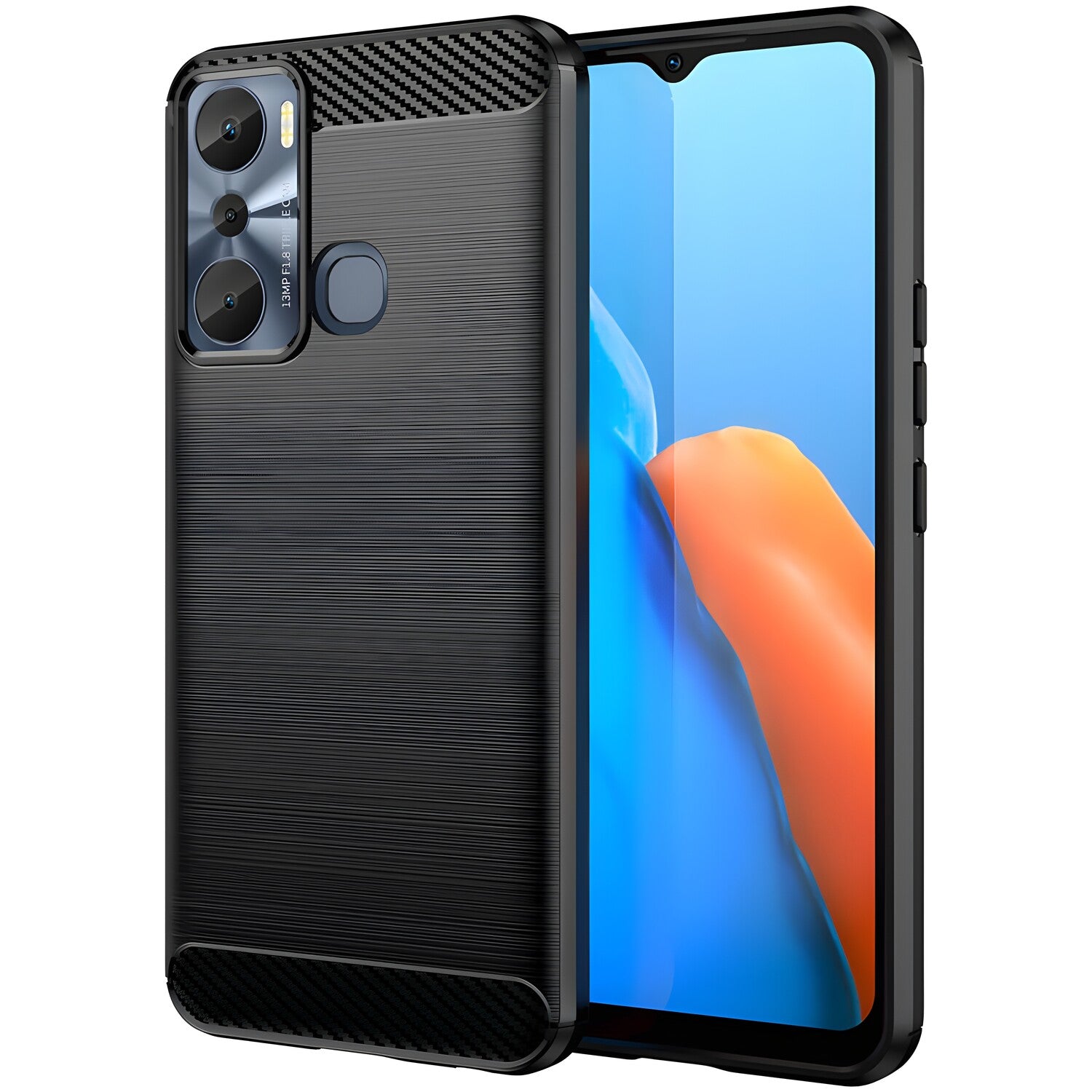 Futrola Carbon Shield TPU za Infinix Hot 20i - Crna KP26518