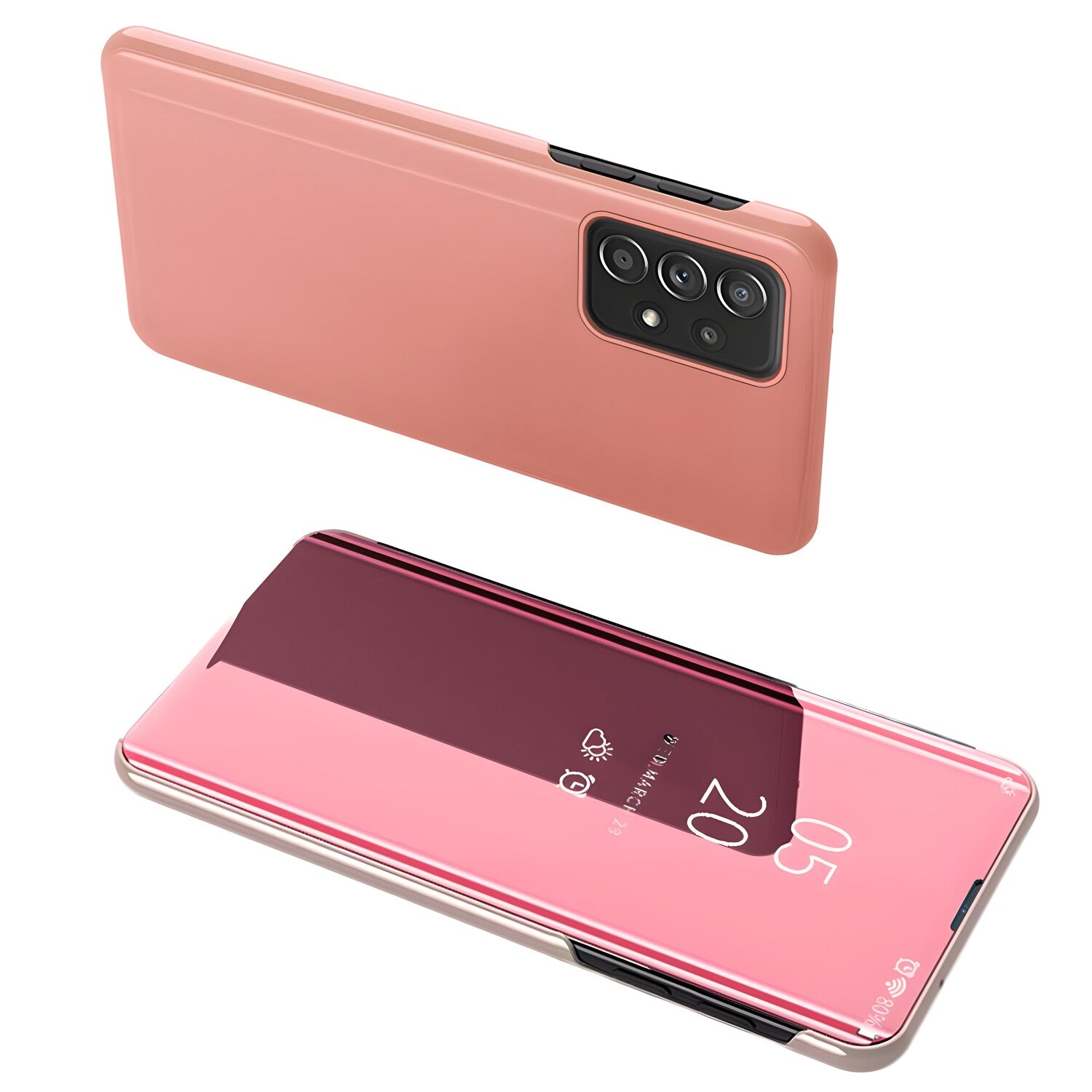 Futrola Clear View za Samsung Galaxy A32 4G - Roza KP8971