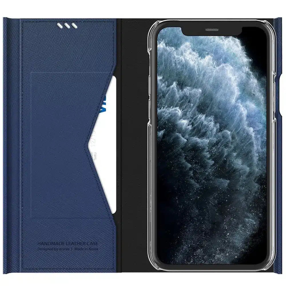 ARAREE Handmade Bonnet futrola sa postoljem za IPHONE 11 PRO pepeljasto plava