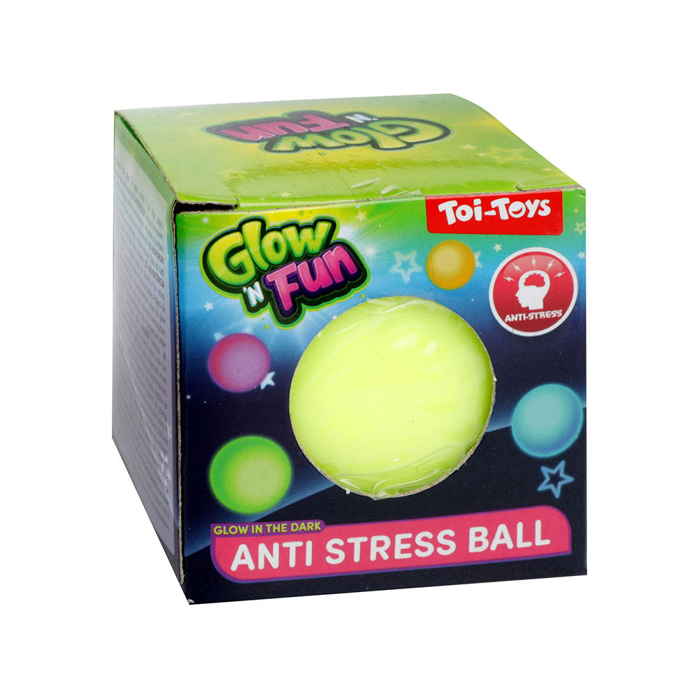 Antistres loptica Glow and Fun Plava