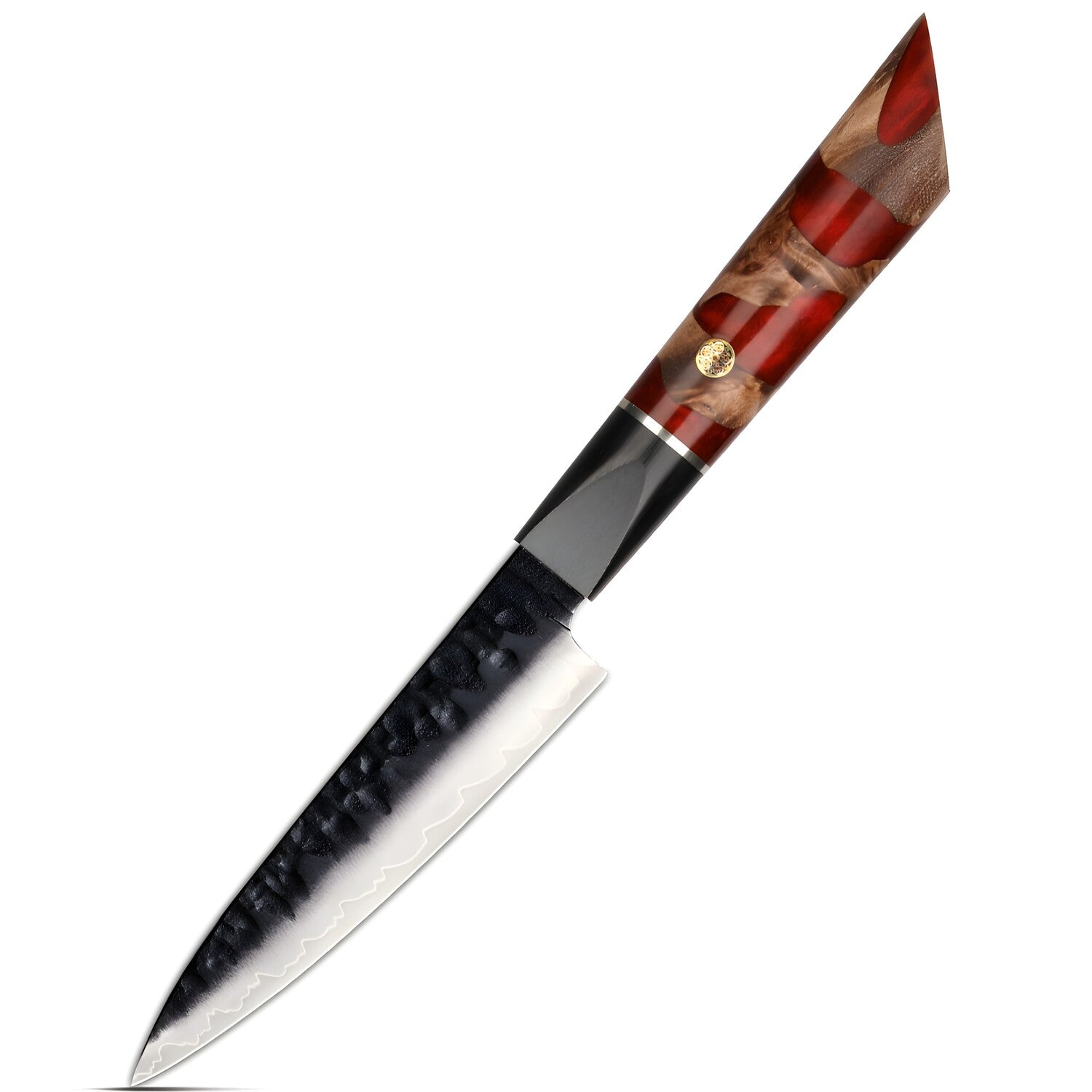 Damaskasti kuhinjski nož AR-37333 - Višebojni / Crvena KP37333