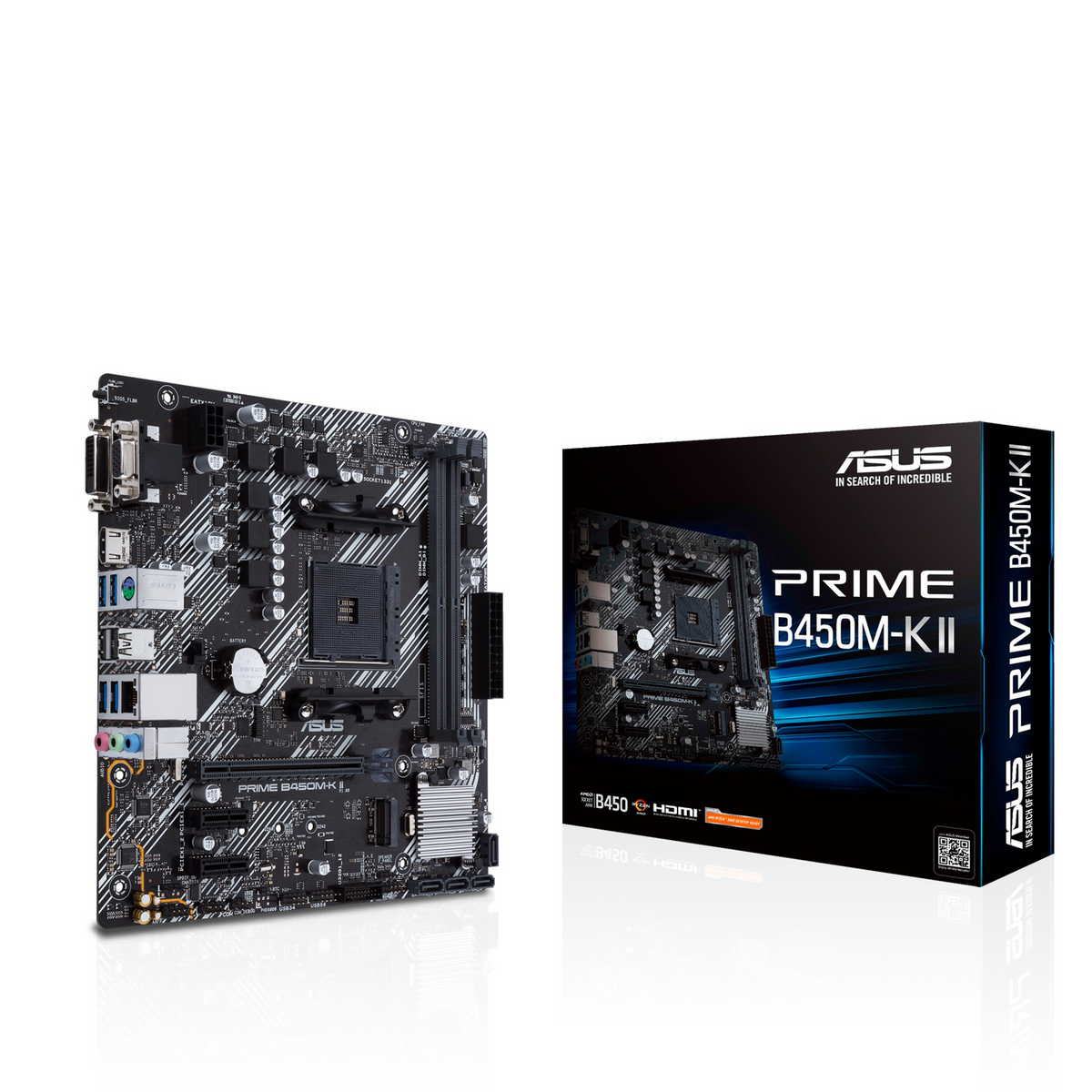ASUS Prime B450M-K II AMD B450 Priključnice AM4 Mikro ATX