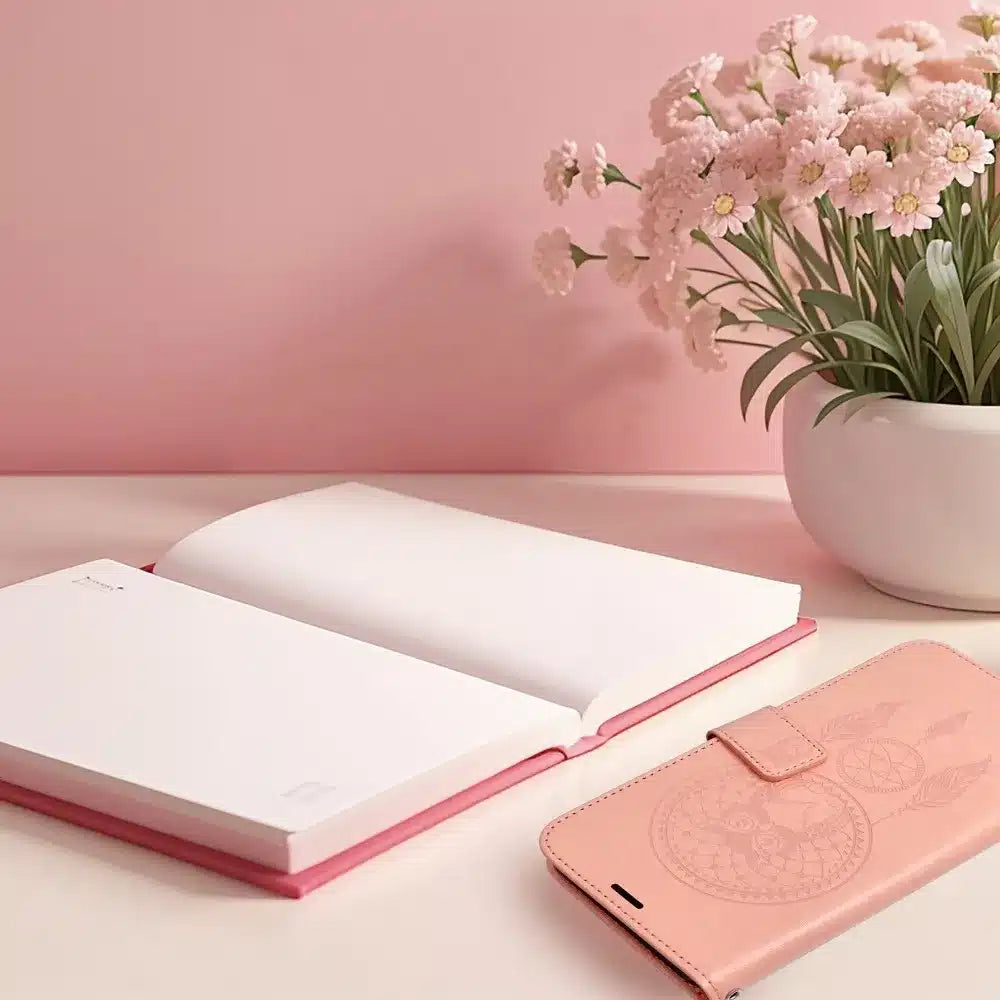 MEZZO Book case preklopna torbica za SAMSUNG GALAXY A15 4G / A15 5G dream catcher peach fuzz