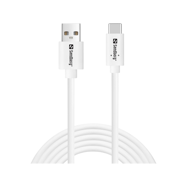 Sandberg 336-14 USB kabel USB 2.0 2 m USB C USB A Bijelo