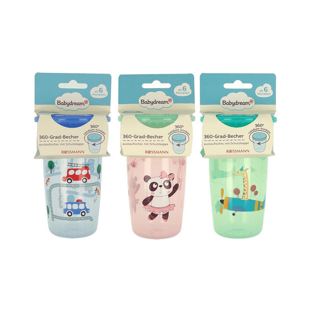 Babydream Rossmann čaša 360° Roza