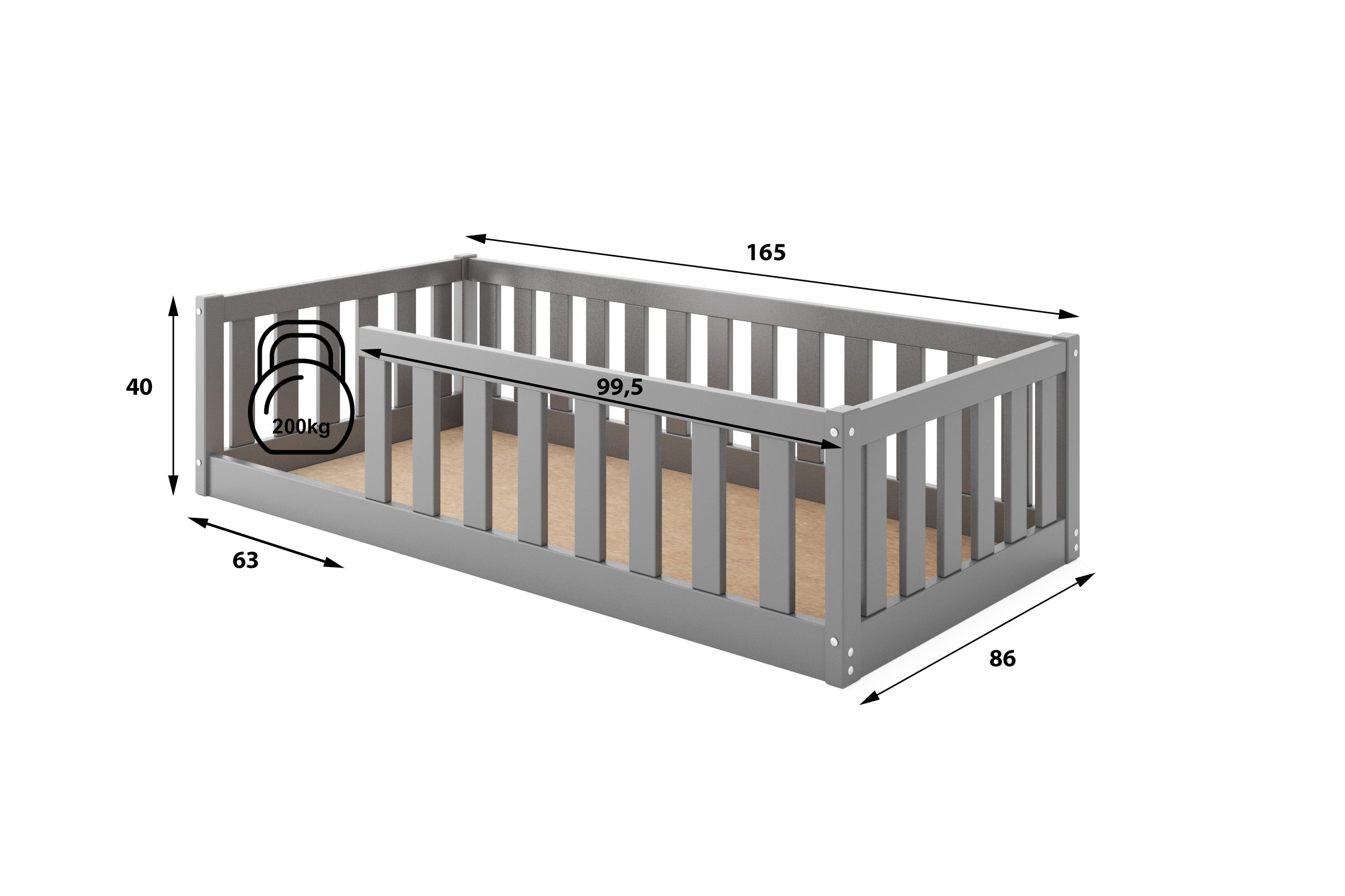 Krevet BMS Bella Sima 160x80 cm GRF
