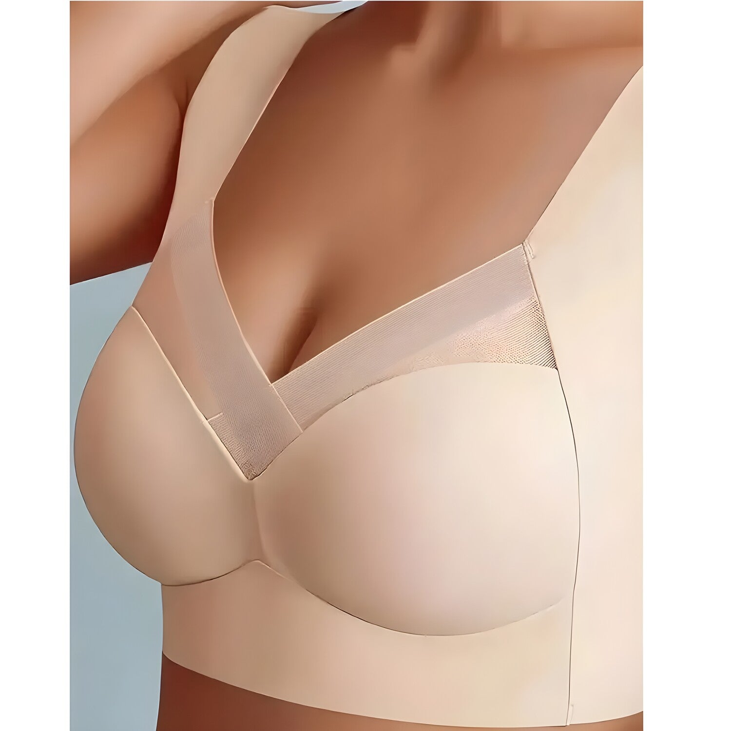 Bešavni grudnjak CO-30614 - Svijetlo smeđa / 6XL KP30614
