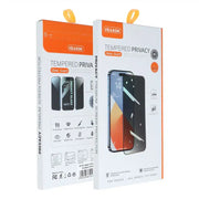 Kaljeno staklo 6D Pro Veason Privacy Glass – za iPhone 13 Pro / iPhone 14 crno