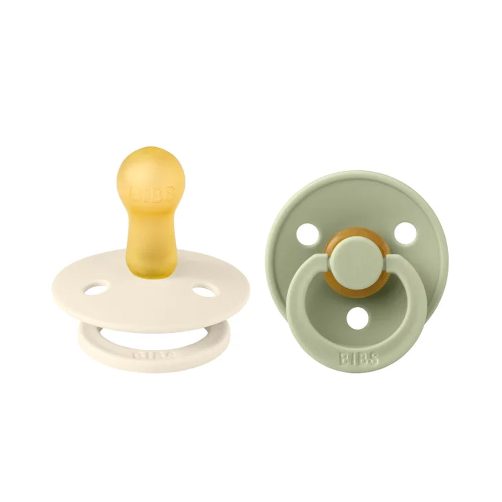 BIBS Colour dude (okrugle) - Ivory/Sage (vel.1)