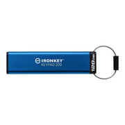 Kingston Technology IronKey Keypad 200 USB izbrisivi memorijski pogon 128 GB USB Tip-A 3.2 Gen 1 (3.1 Gen 1) Plavo