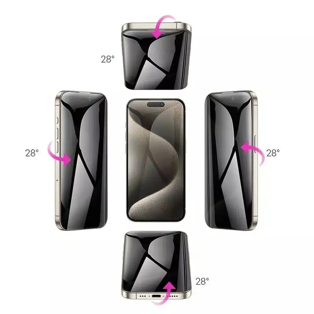 HOCO kaljeno privacy staklo 360 stupnjeva za iPhone 15 Plus
