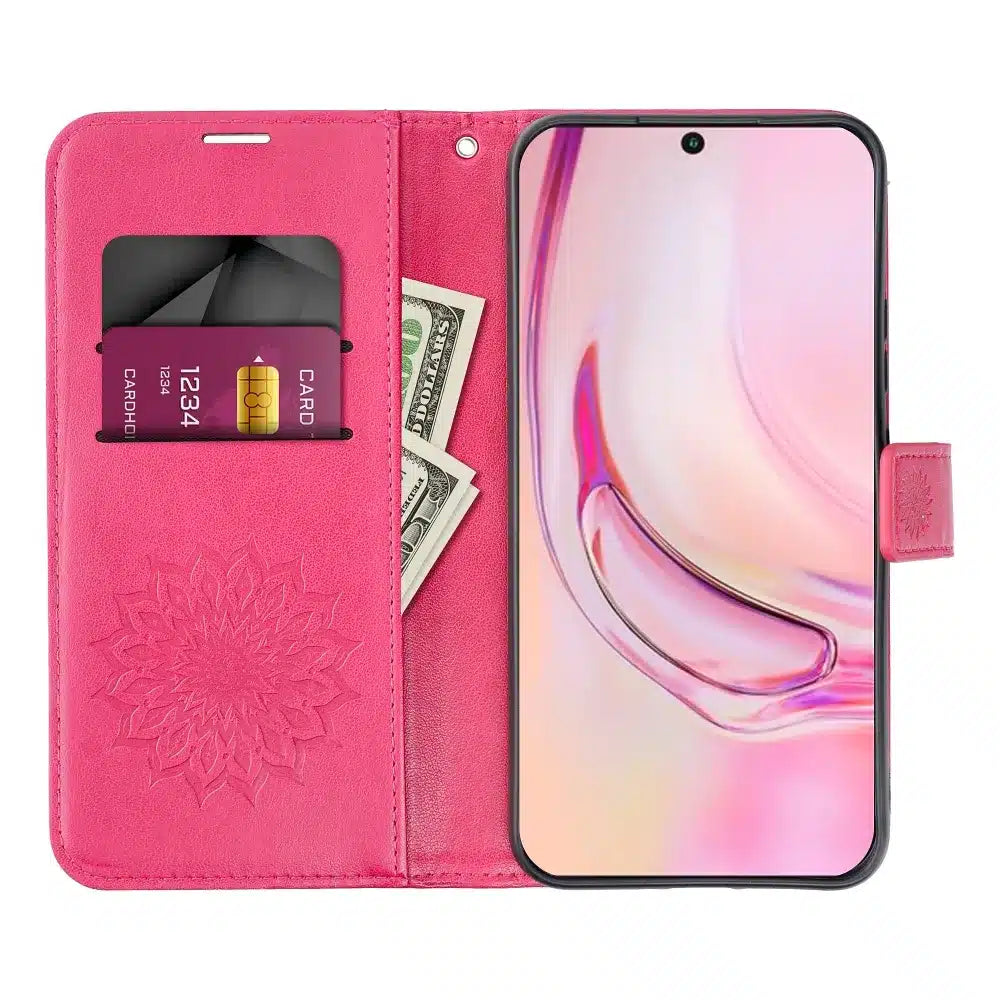 MEZZO Book case preklopna torbica za XIAOMI Redmi NOTE 13 5G mandala magenta