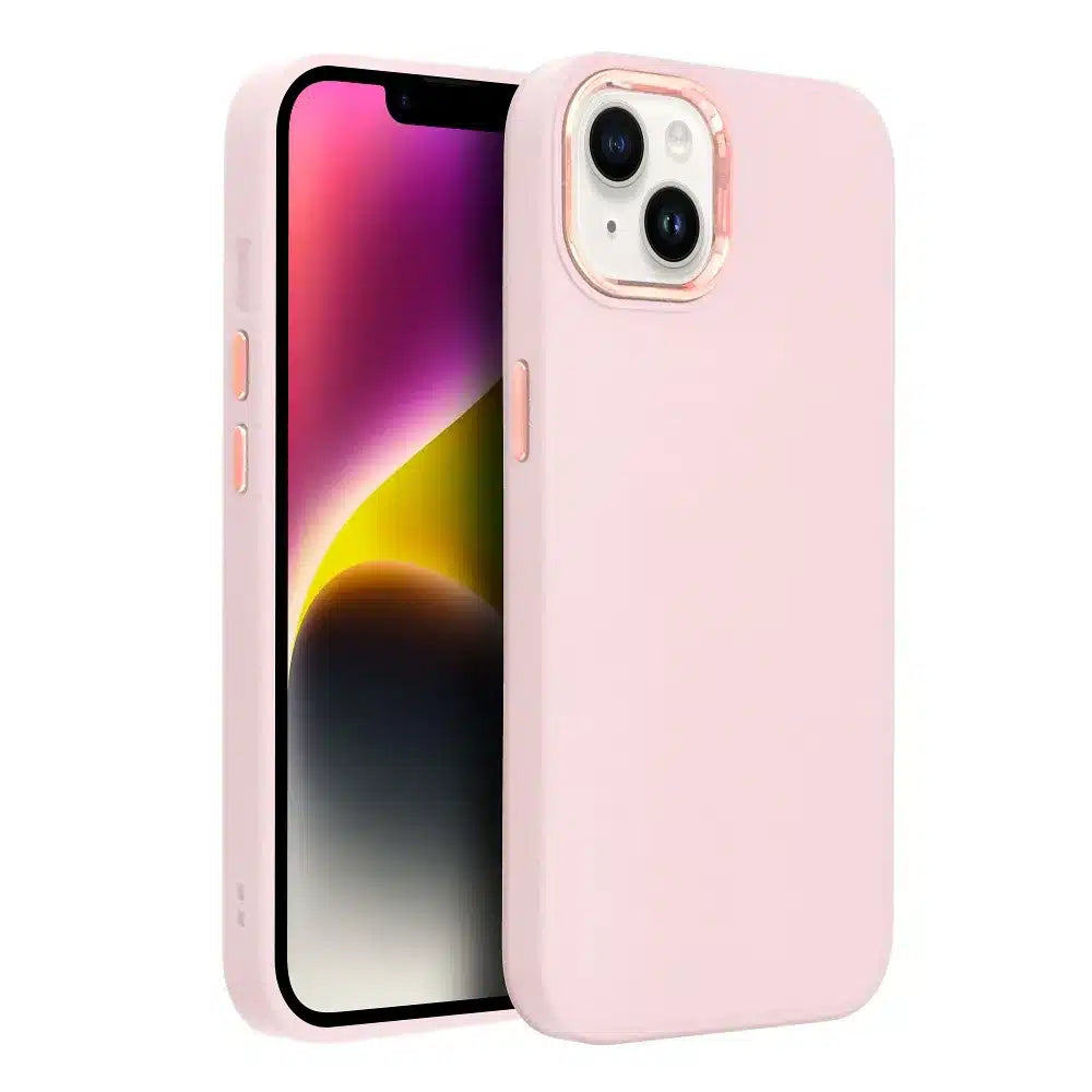 FRAME maska za IPHONE 12 / 12 PRO puderasto ružičasta