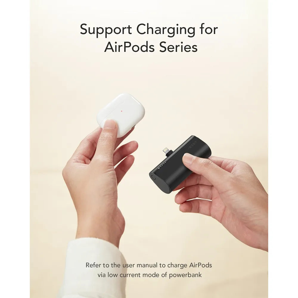 Powerbank VEGER PlugOn - 5000mAh sa ugrađenim konektorom za Lightning 8-pin PD 20W