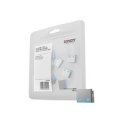 Lindy 40462 blokator priključka USB Tip-A Plavo Akrilonitril butadien stiren (ABS) 10 kom