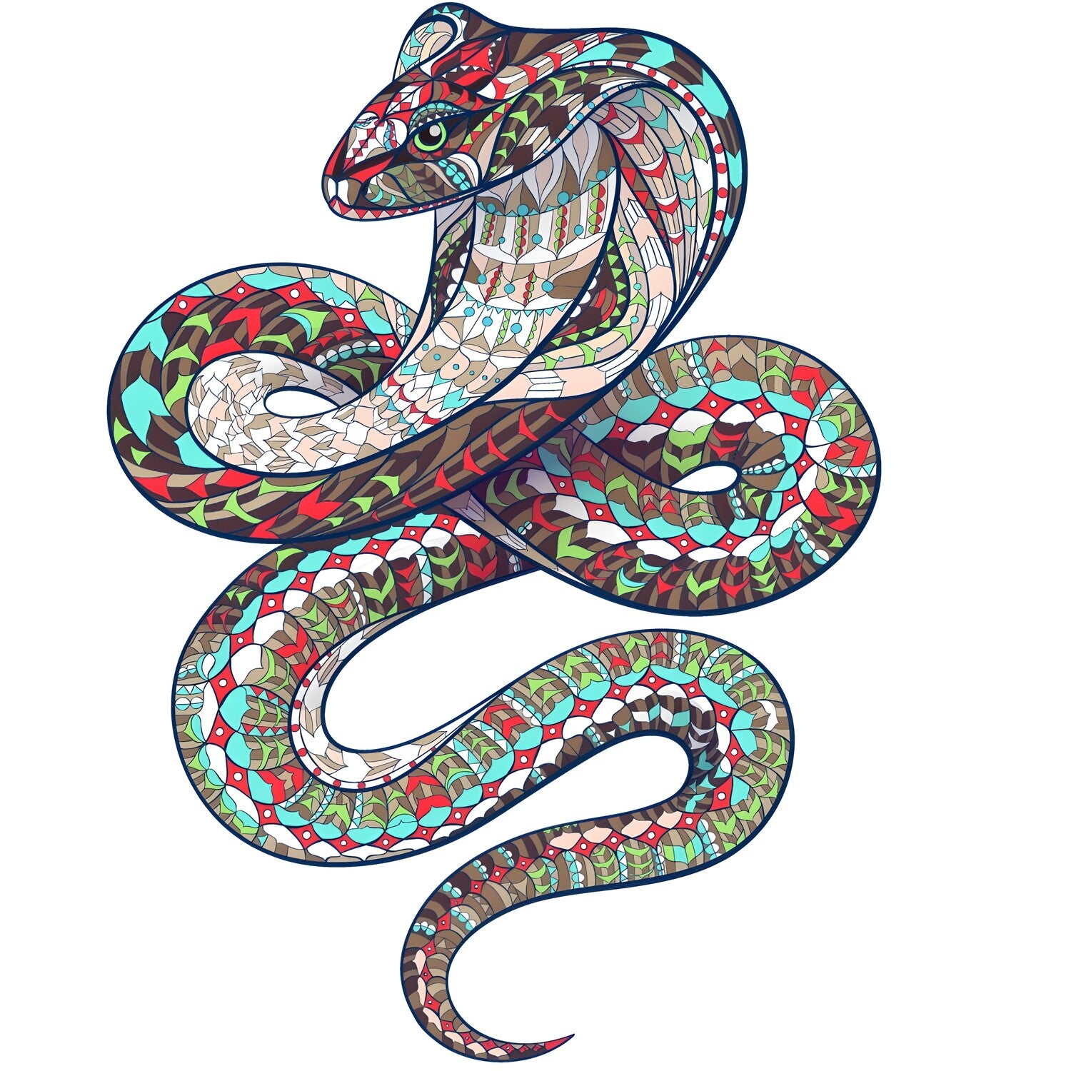Drvene puzzle - Cobra / L KP21935