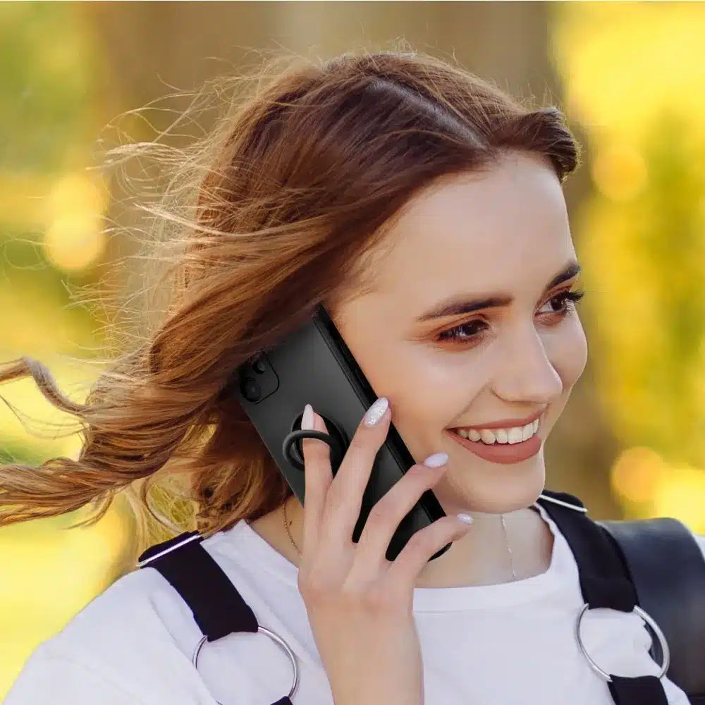 SILIKONSKA RING maska za XIAOMI Redmi NOTE 12 5G crna