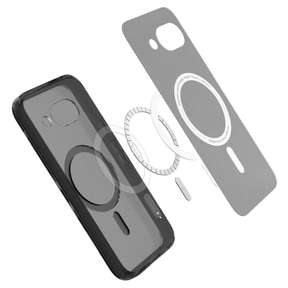 SPIGEN ULTRA HYBRID MAG futrola kompatibilna s MagSafeom za GOOGLE PIXEL 9A prozirno crna