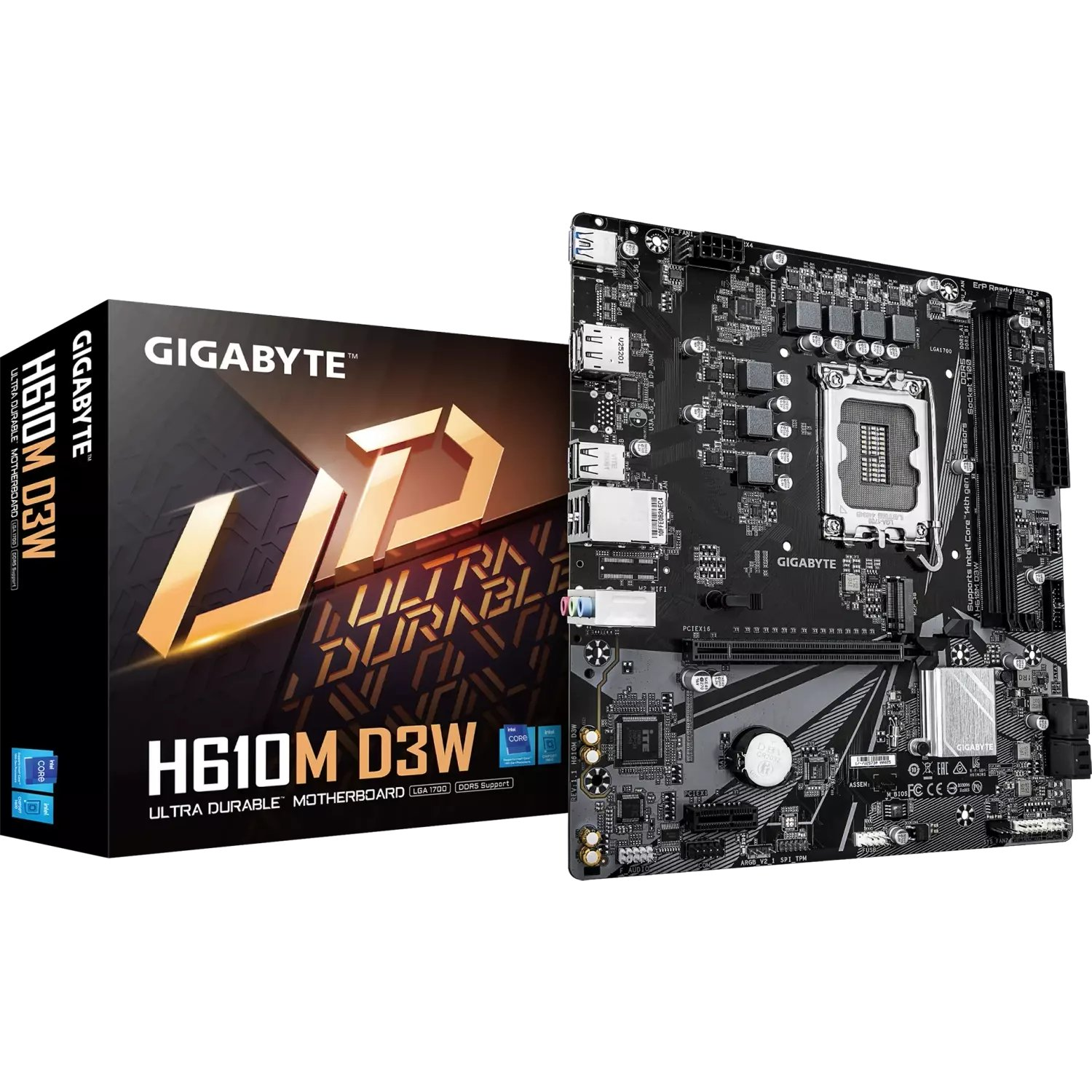 GIGABYTE H610M D3W matična ploča Intel H610 LGA 1700 Mikro ATX