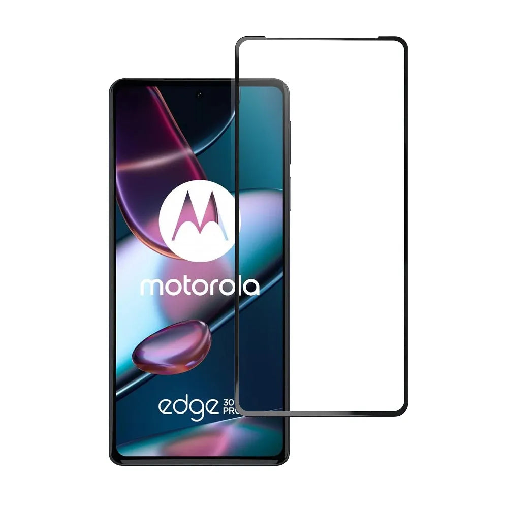 Blue Star kaljeno staklo sa okvirom za – Motorola Edge 30 Pro crno