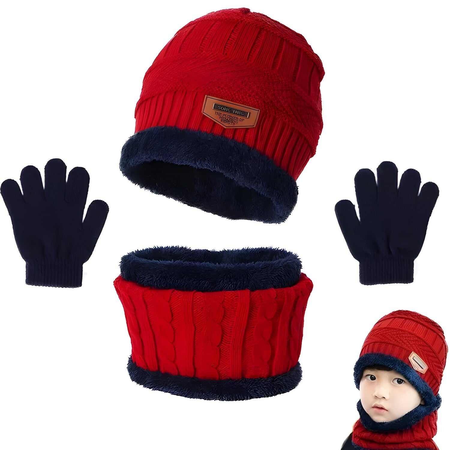 Dječji zimski set - Bordo KP21512