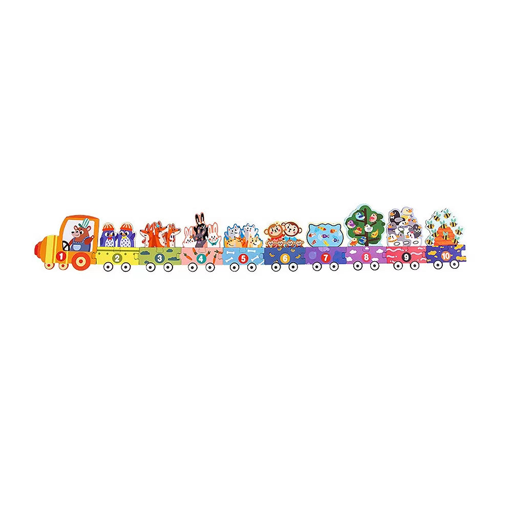 Drvene vlak puzzle
