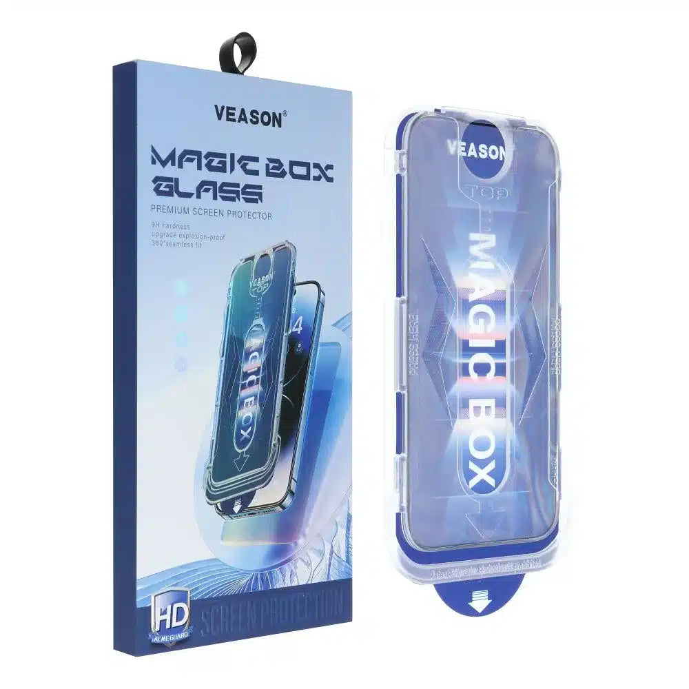 Kaljeno staklo 6D Pro Veason Easy-Install Glass – za iPhone 14 Pro Max crno