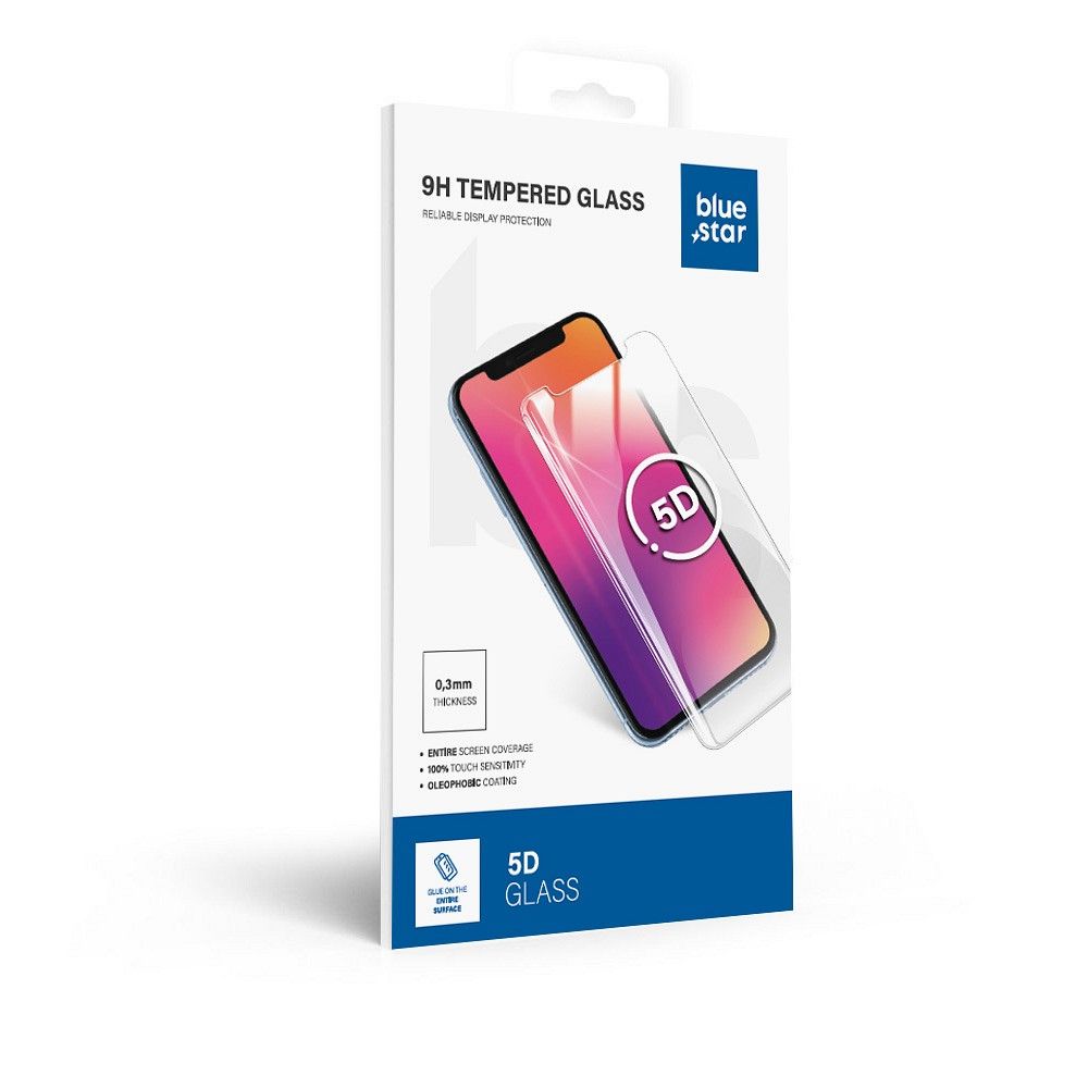 Kaljeno staklo za Samsung Galaxy S21 ULTRA (case friendly) Blue Star 5D crno