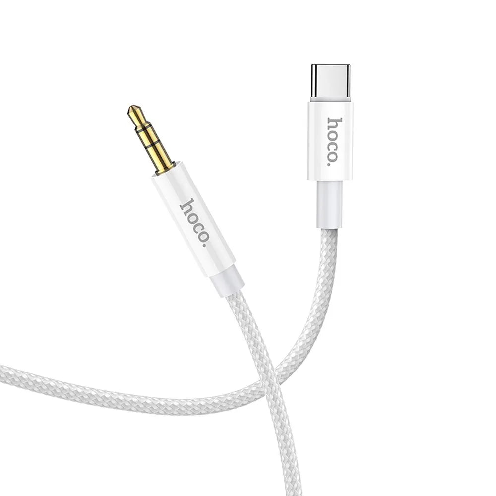 HOCO AUX Audio Jack kabel 3,5 mm na Type-C UPA19 1 m srebrni