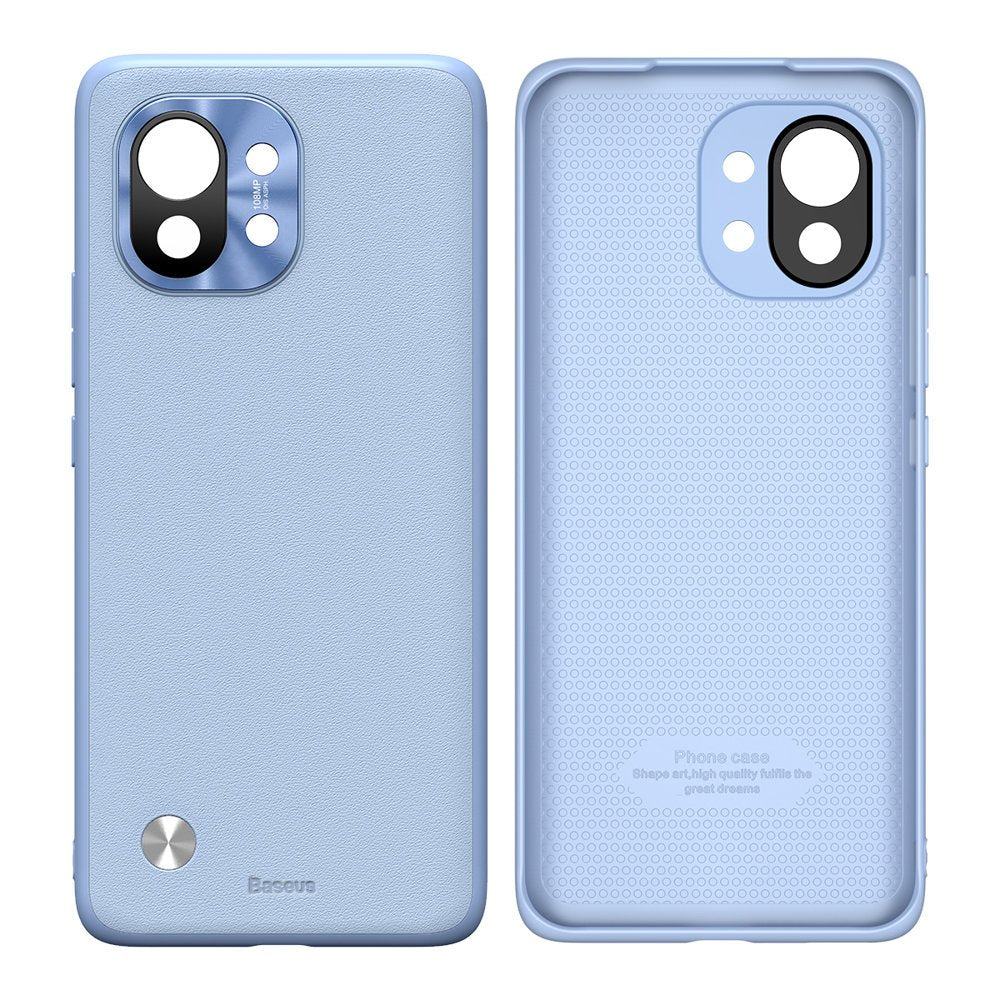 Baseus Alloy Leather Case maska s poklopcem kamere Xiaomi Mi 11