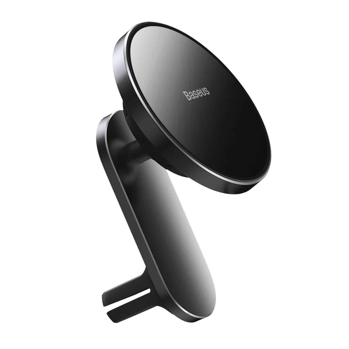 Baseus Big Energy auto nosač s bežičnim punjačem 15W za iPhone 12 (crni)