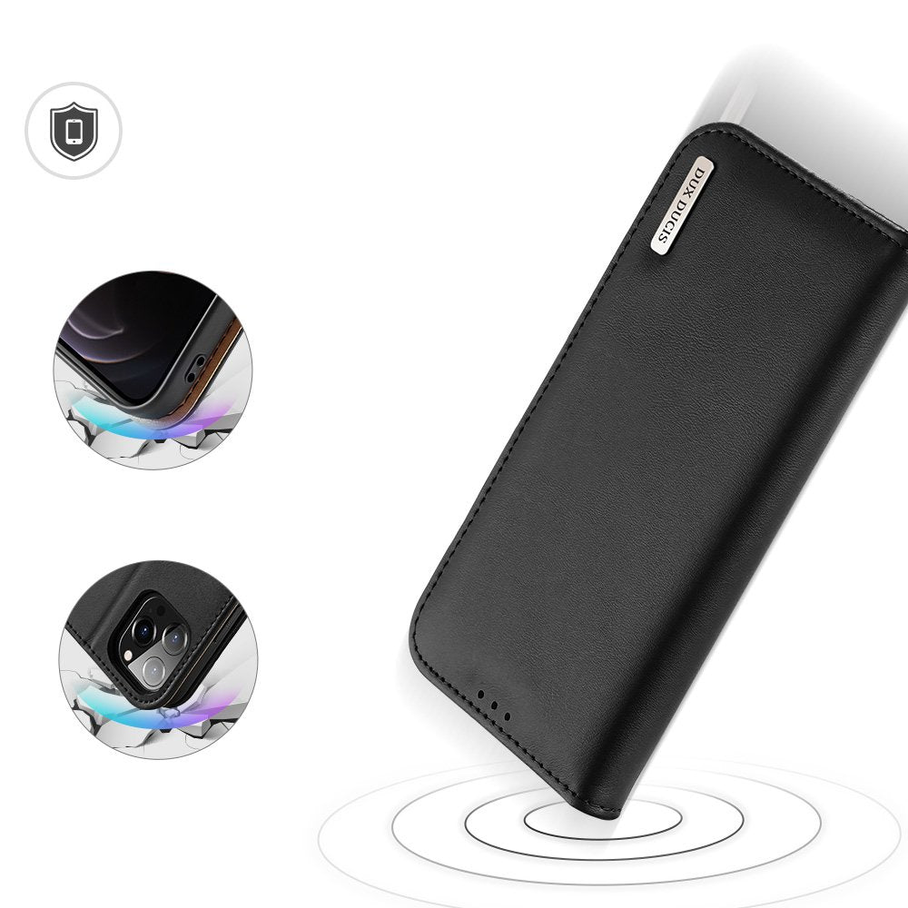 Dux Ducis Hivo bookcase torbica od prave kože za iPhone 13 Pro Max