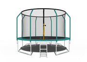 Vrtni trampolin Premium Yump 374 cm (12ft) s unutarnjom mrežom i ljestvama - tirkizni