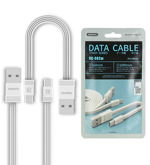 Remax set od 2 jaka i fleksibilna USB - micro USB kabela 1m/ 16cm