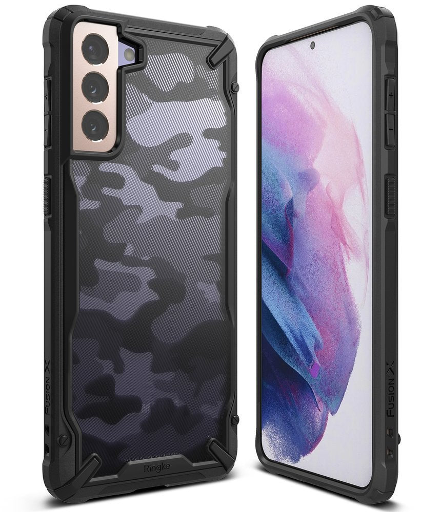 Ringke Fusion X Design izdržljiva maska za Samsung Galaxy S21+5G Camo