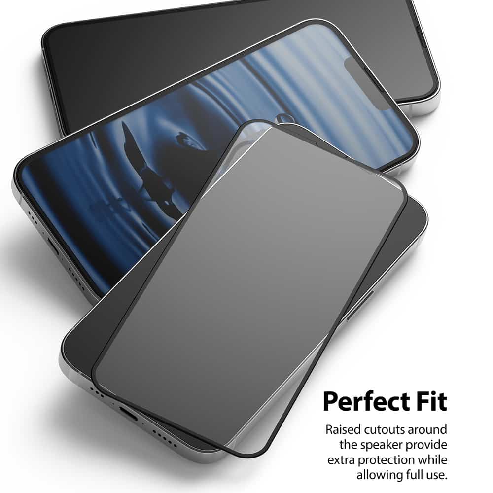 Ringke Invisible Defender ID Full Glass kaljeno staklo puna pokrivenost s okvirom za iPhone 13/ 13 Pro