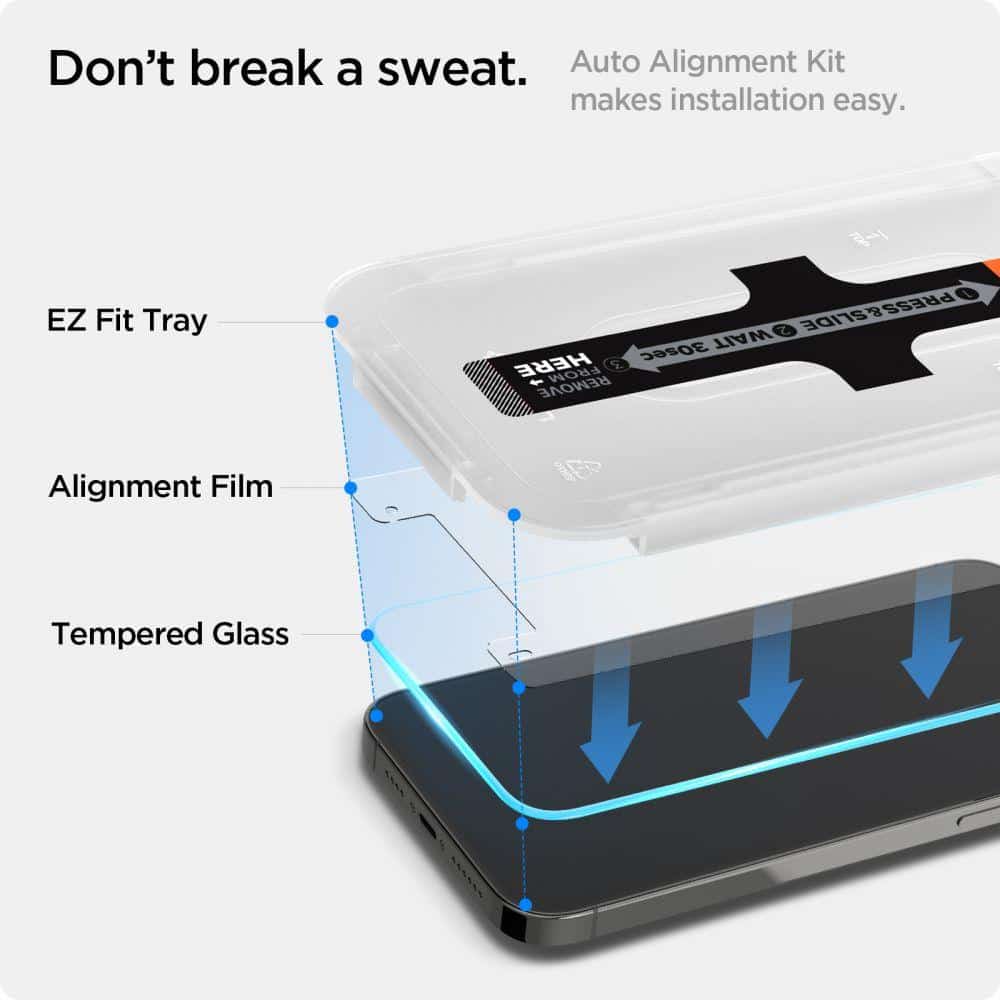 SPIGEN GLAS.TR EZ FIT ZAŠTITNO STAKLO 2 KOM ZA IPHONE 13 PRO MAX / IPHONE 14 PLUS