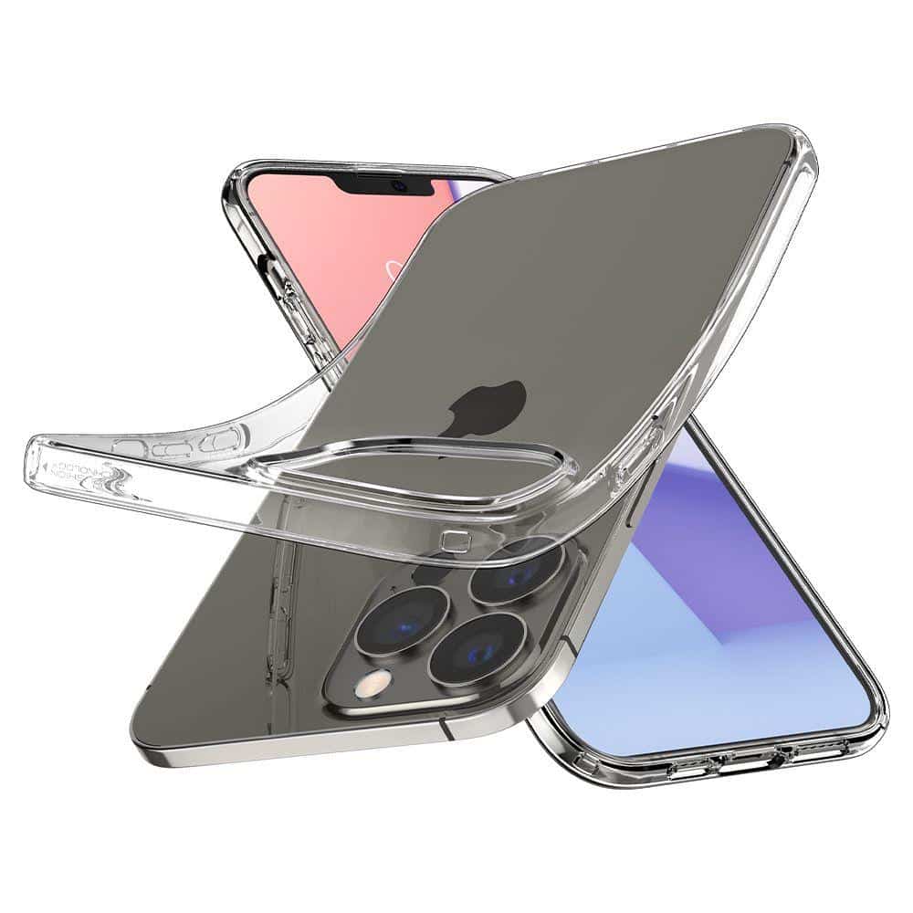 Spigen Liquid Crystal Case prozirna gel maska za iPhone 13 Pro Max