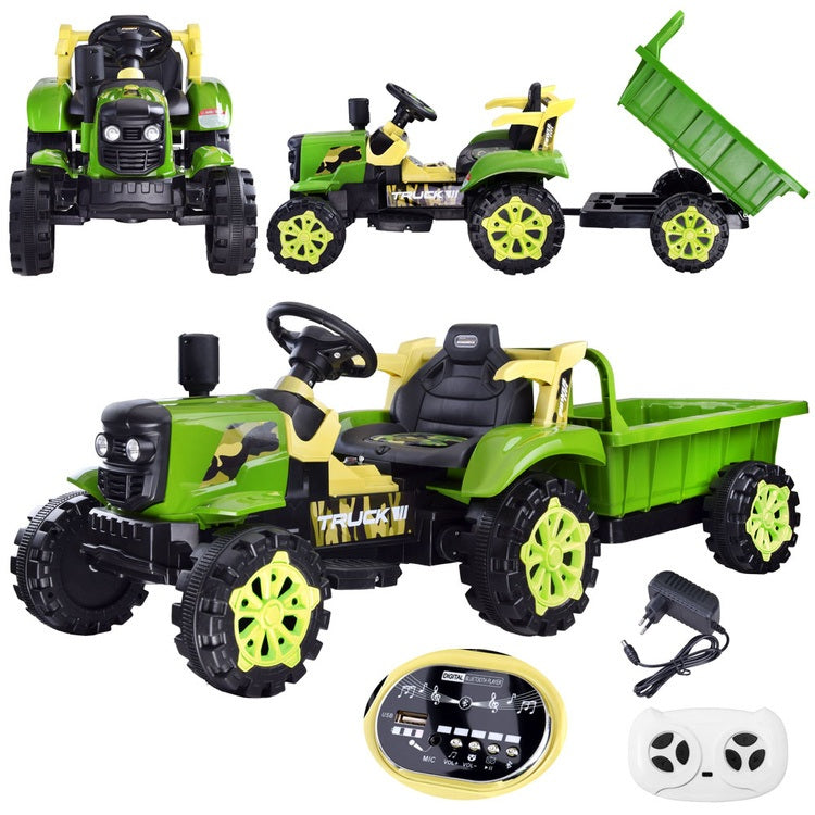Zeleni traktor s prikolicom AKU