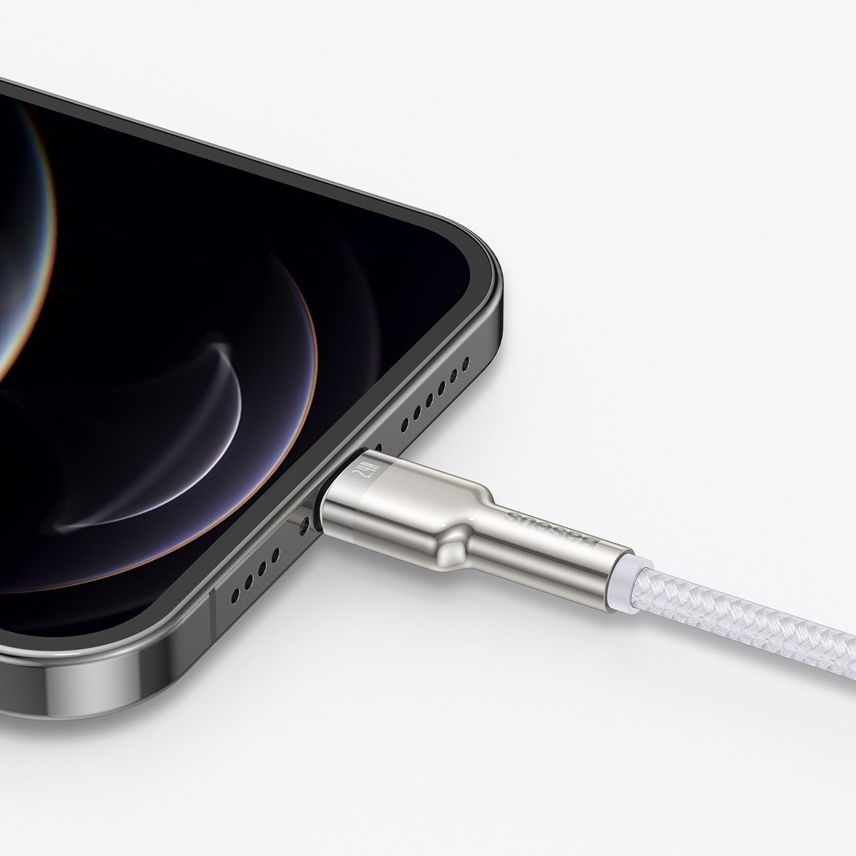 USB kabel za Lightning Baseus Cafule 2.4A 1m (bijeli)