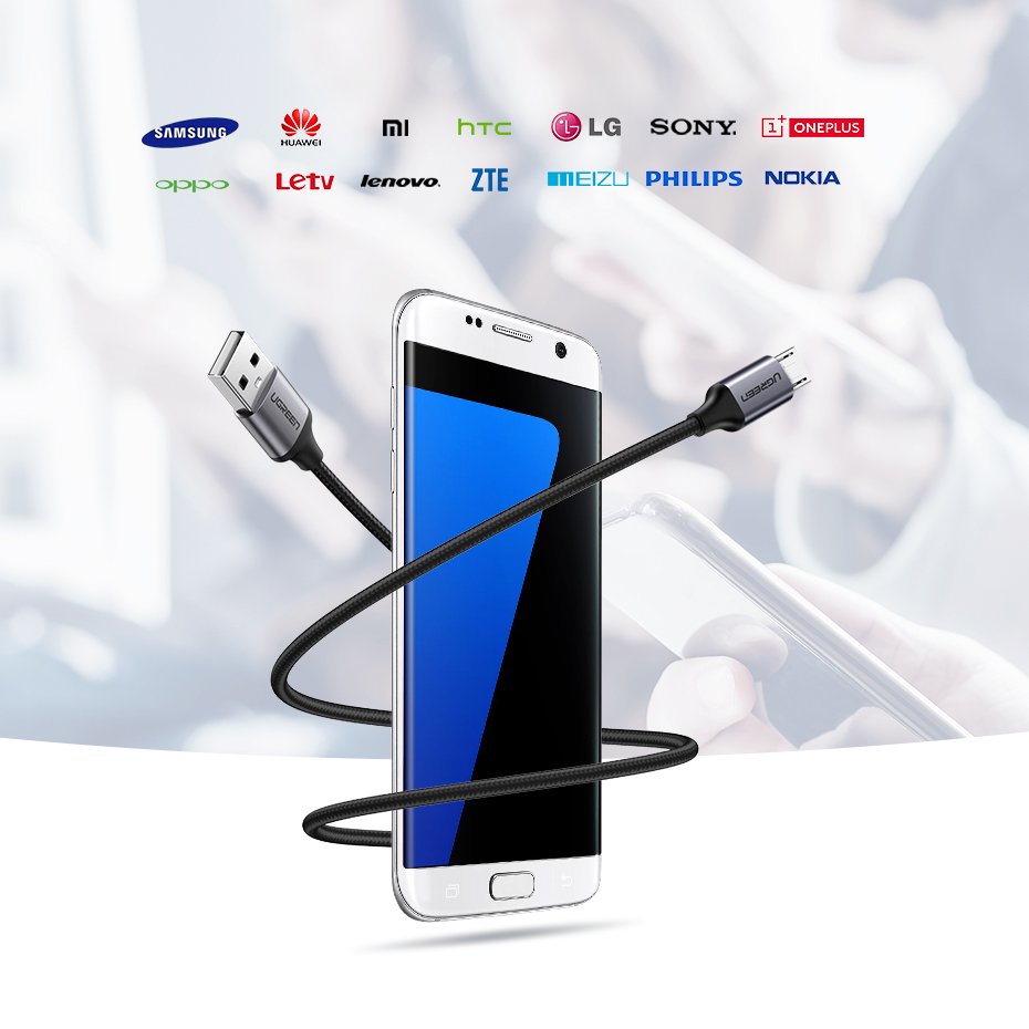 UGREEN Micro USB pleteni kabel 1m