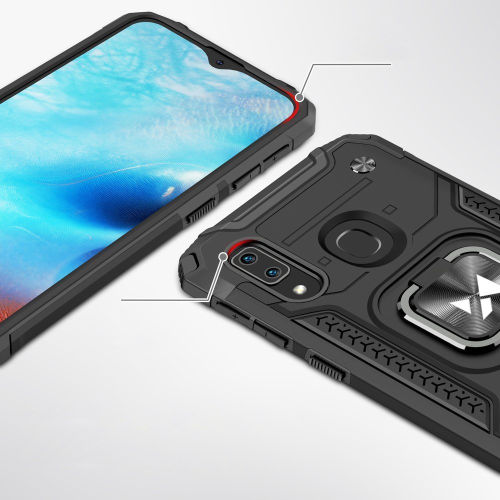 Wozinsky Ring Armor maska s funkcijom postolja i držačem za Samsung Galaxy A20 E