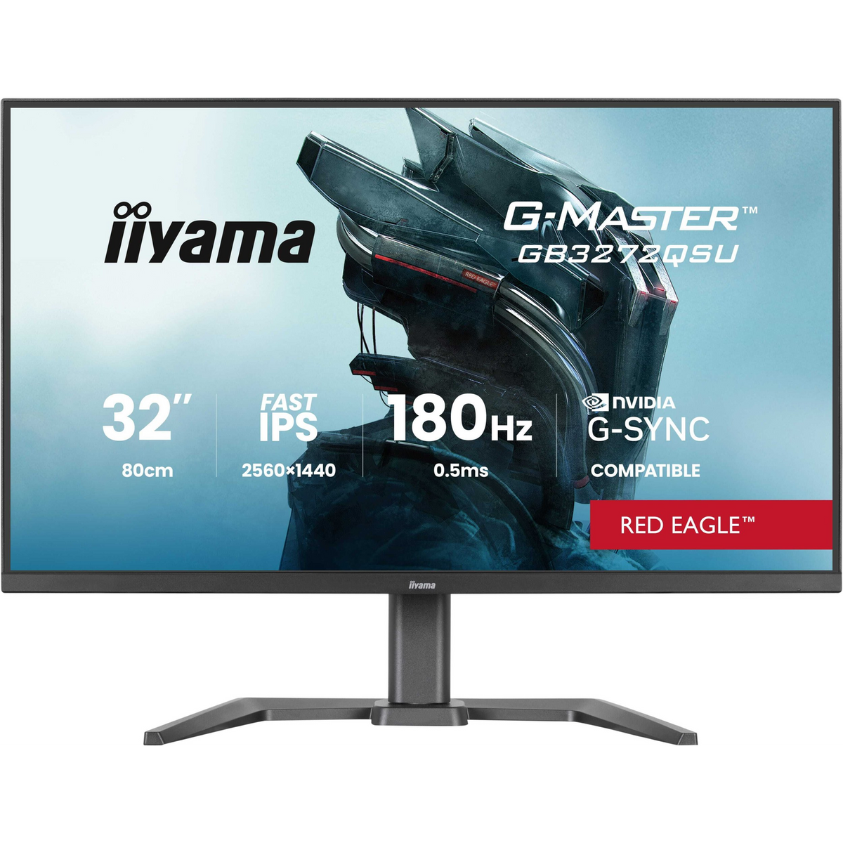 iiyama G-MASTER GB3272QSU-B1 računalni monitor 80 cm (31.5") 2560 x 1440 pikseli Quad HD LED Crno